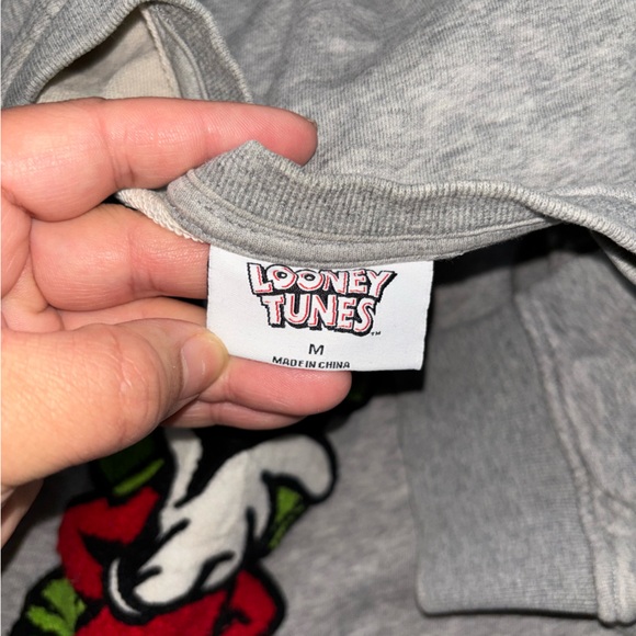 Warner Bros. Gray Marvin the Martian Crewneck Sweater - Picture 3 of 3